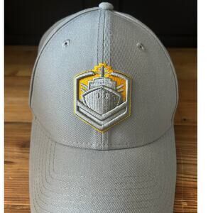 New Era Alliance of American Football San Diego Fleet Hat Gray Adjustable AAF
